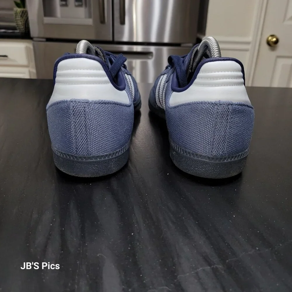 Adidas Samba Originals Men's OG Preloved Ink Halo Blue Indigo ID1454 - Picture 5 of 14